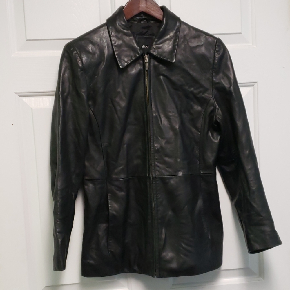 JLC New York Outerwear Leather Jacket Size Medium